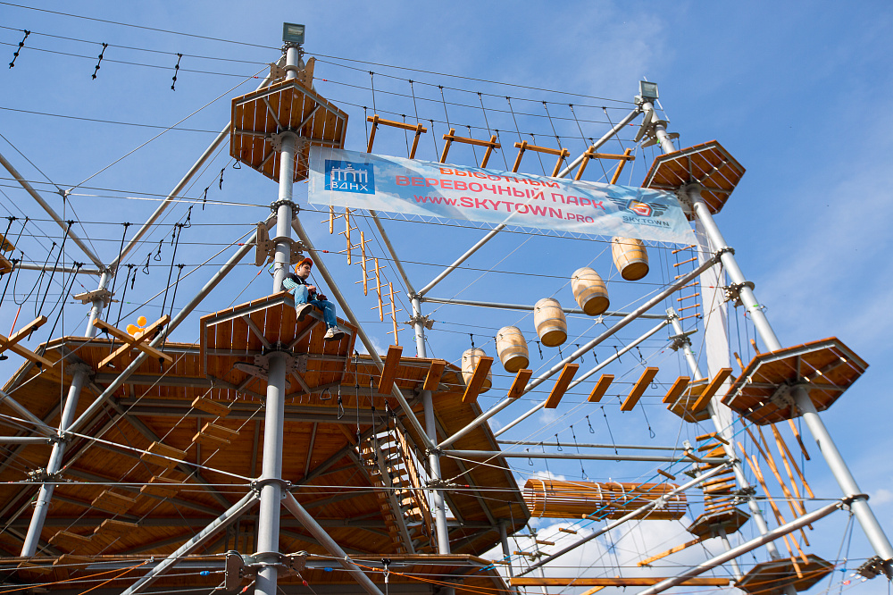 SkyTown веревочный парк на ВДНХ. Изображение 8