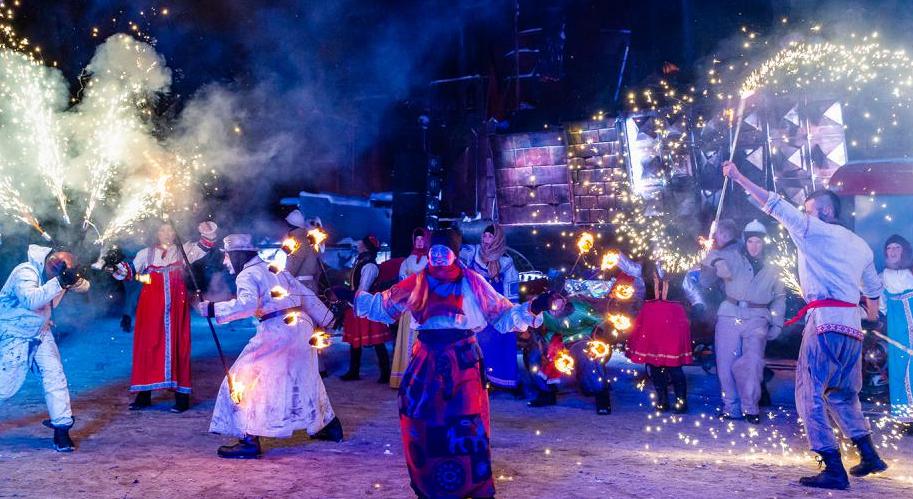 Русская сказка - Новогодняя елка в Байк-центре. Изображение 1