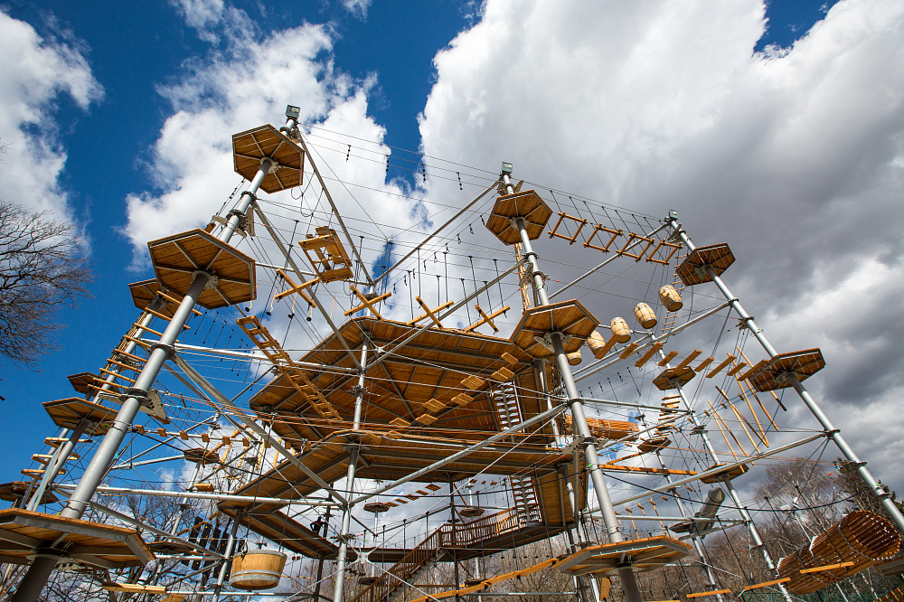 SkyTown веревочный парк на ВДНХ. Изображение 3