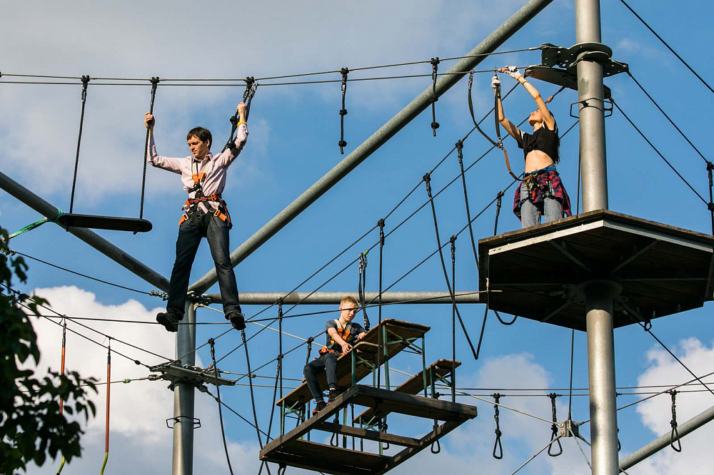 SkyTown веревочный парк на ВДНХ. Изображение 4