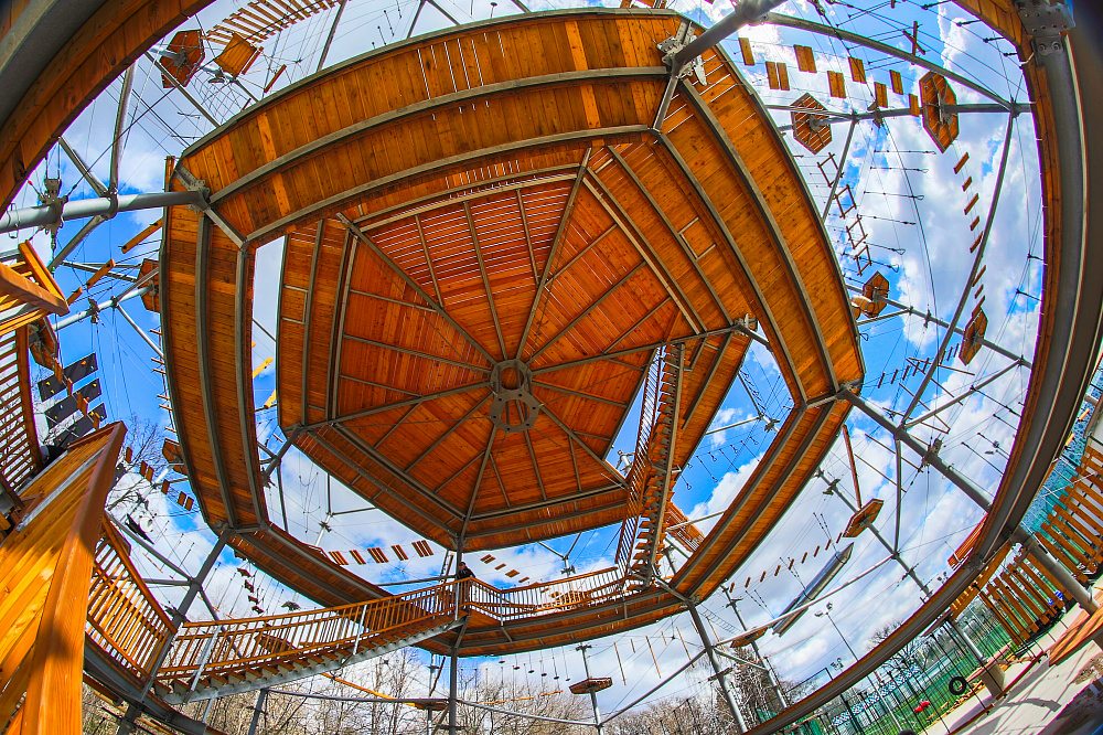 SkyTown веревочный парк на ВДНХ. Изображение 5