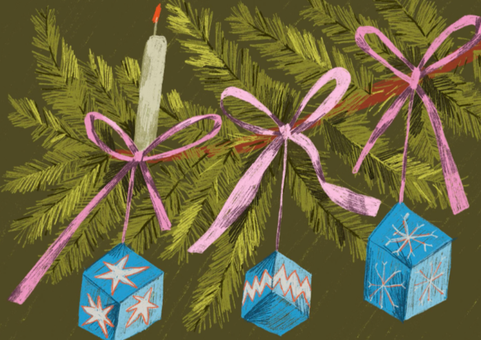 Новогодние кубики. Изображение 1