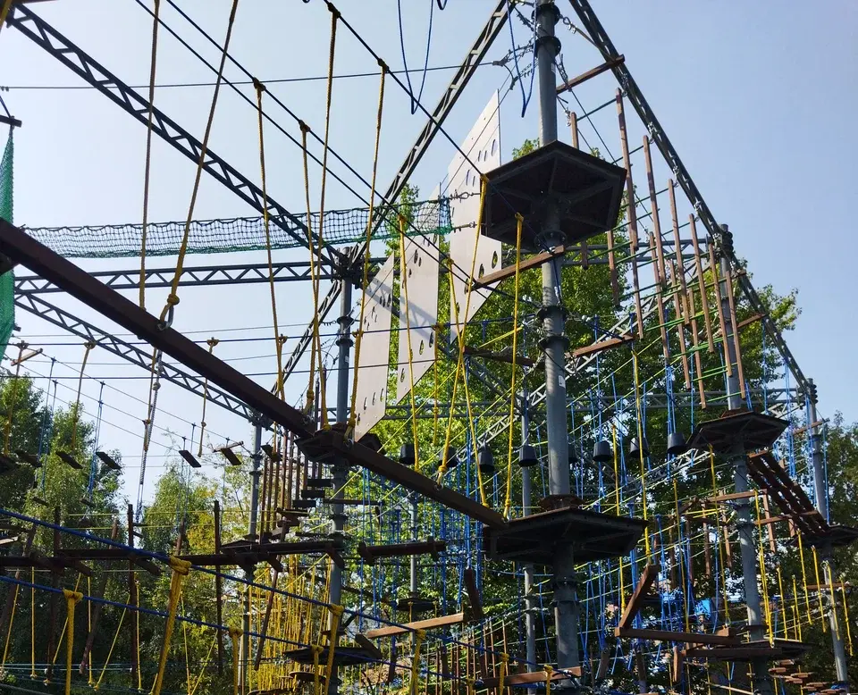 Веревочный парк в Таганском парке. Изображение 2