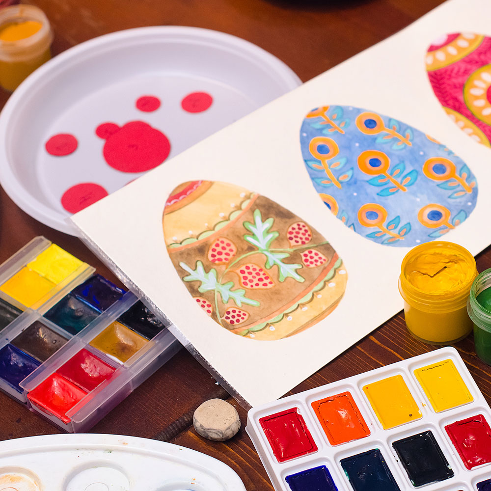 Мастер-класс по росписи деревянного пасхального яйца в «Русском стиле». Изображение 1