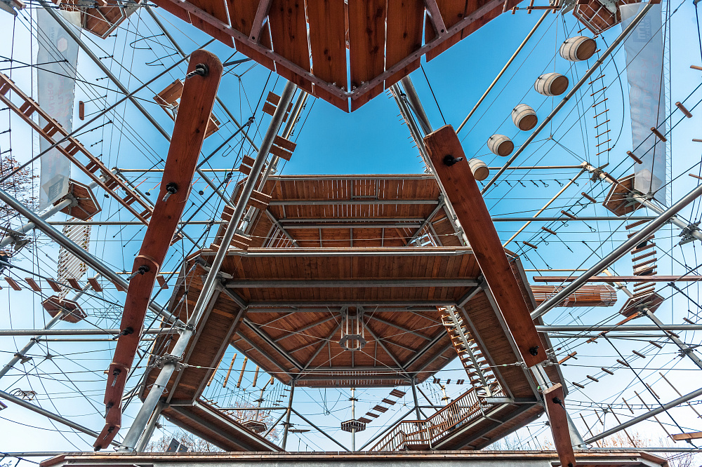 SkyTown веревочный парк на ВДНХ. Изображение 6