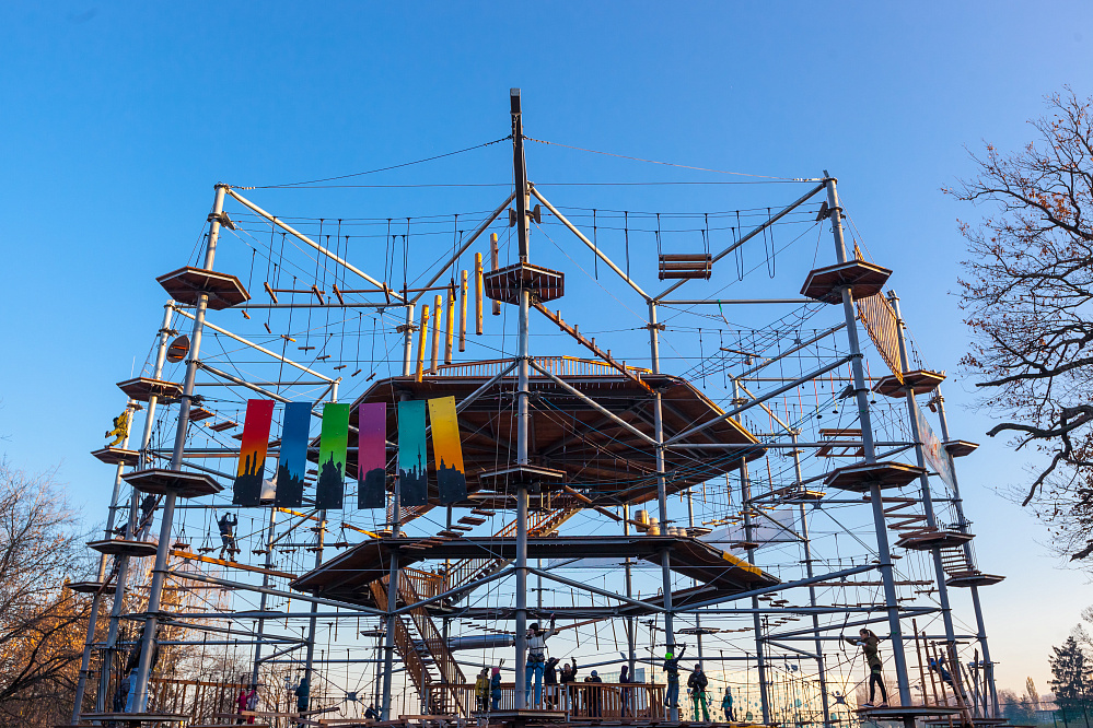 SkyTown веревочный парк на ВДНХ. Изображение 2