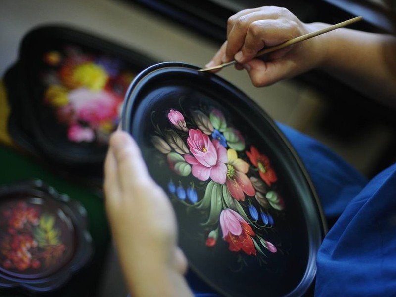 Мастер-класс по жостовской росписи . Изображение 2