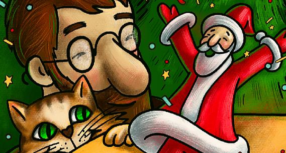 Петсон и Финдус встречают Новый год!. Изображение 1