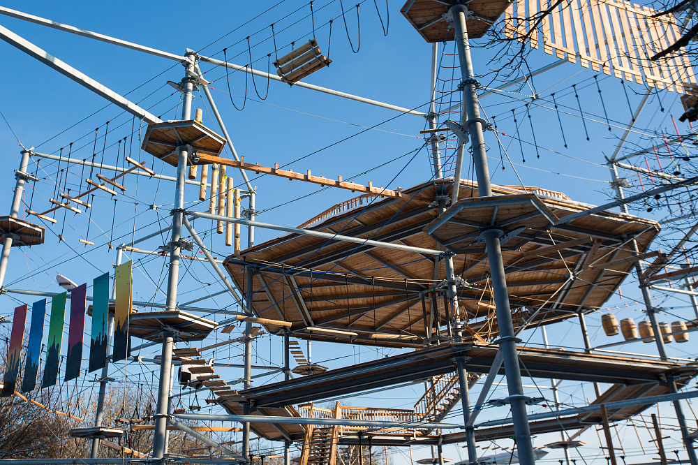 SkyTown веревочный парк на ВДНХ. Изображение 1