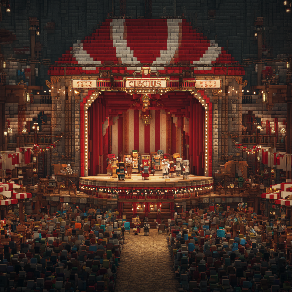 Новогоднее цирковое Minecraft шоу. Изображение 2