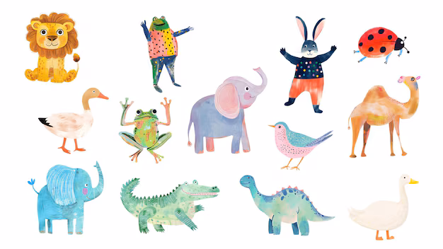 Творческое занятие «Авангардные зверята» . Изображение 1