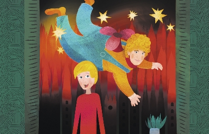 Малыш и Карлсон, который живет на крыше. Изображение 1