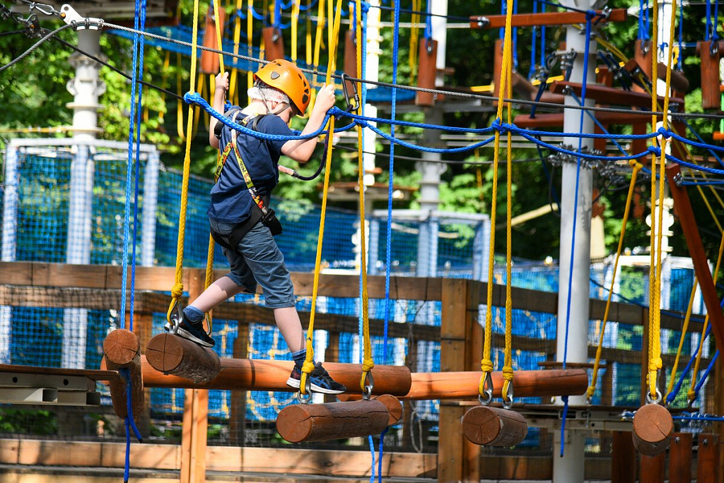 Веревочный парк в Таганском парке. Изображение 4