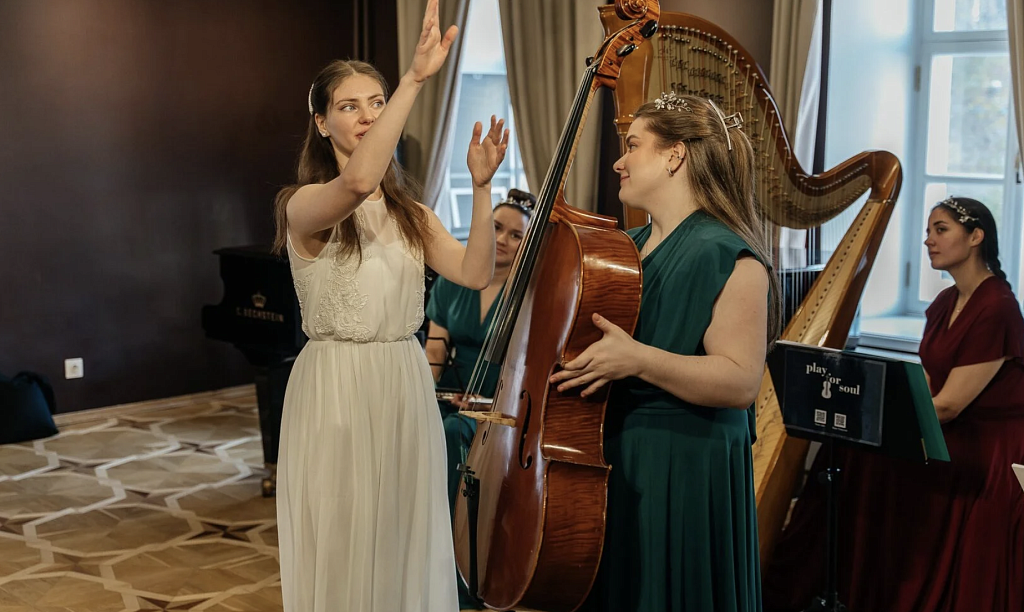 Арфа, флейта и виолончель. Изображение 3