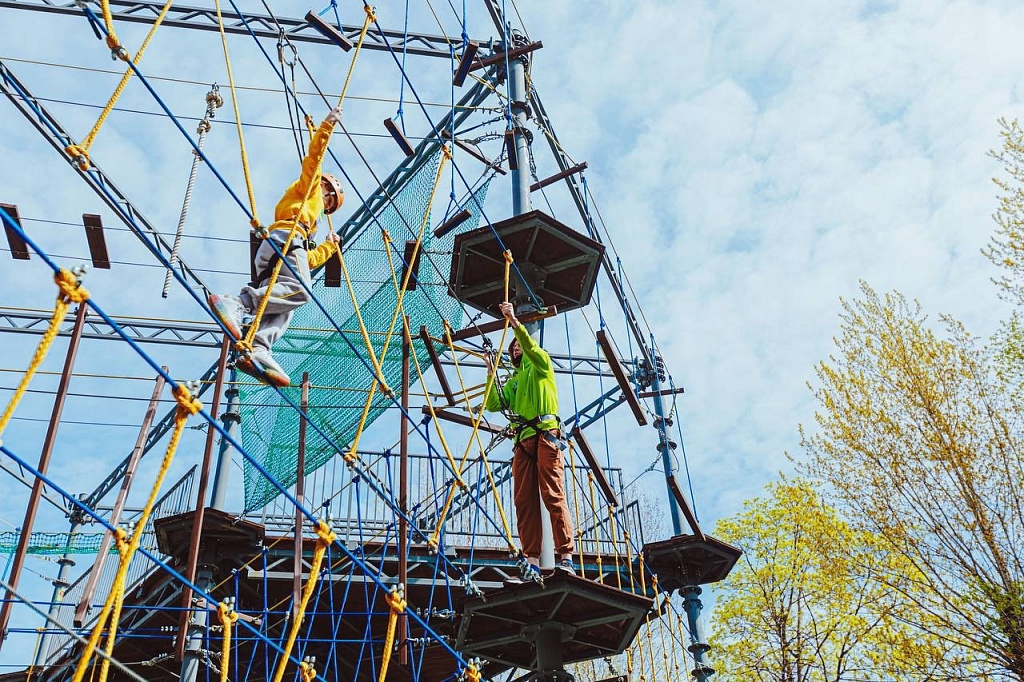 Веревочный парк в Таганском парке. Изображение 3