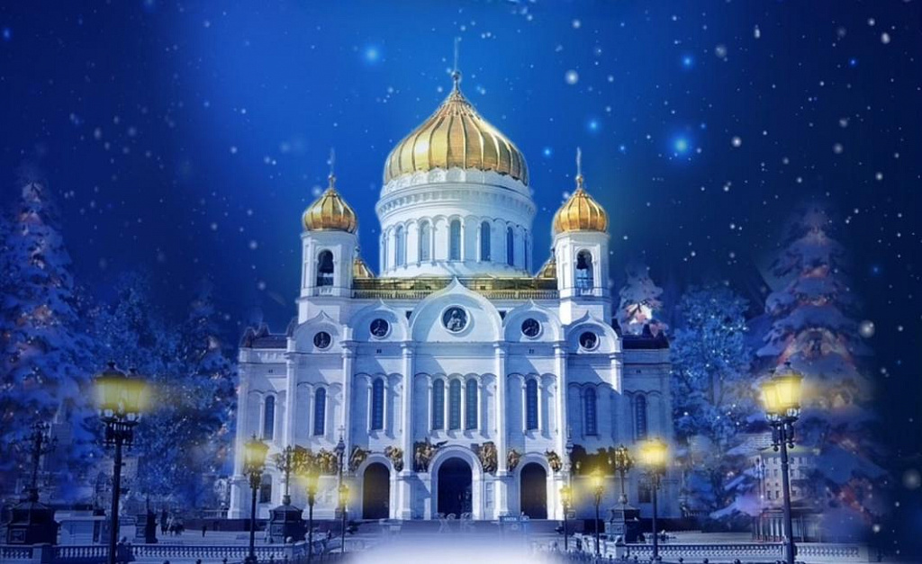 Новая звезда. Ёлка в Храме Христа Спасителя. Изображение 2