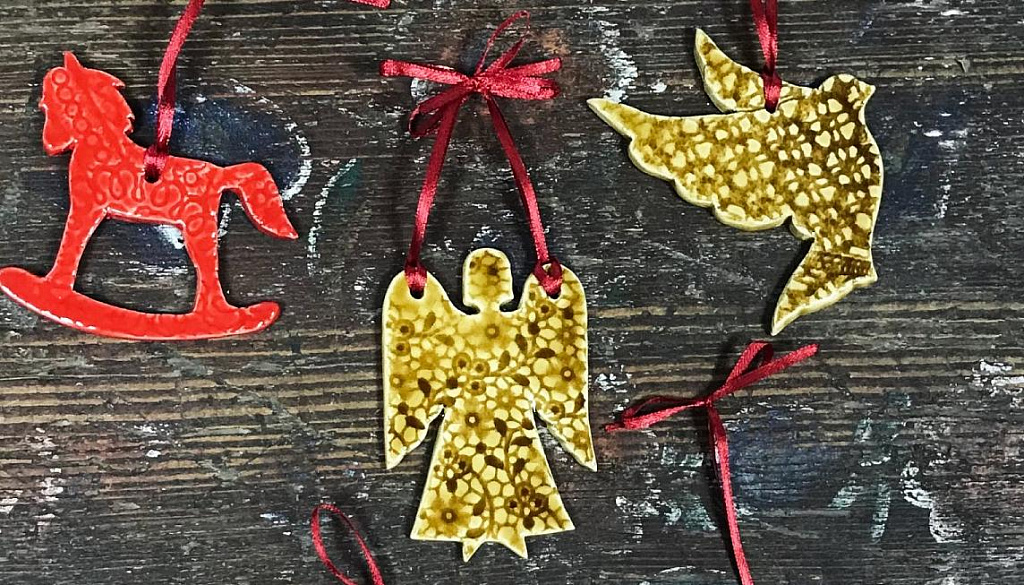 Мастер-класс "Керамическая ёлочная игрушка". Изображение 3