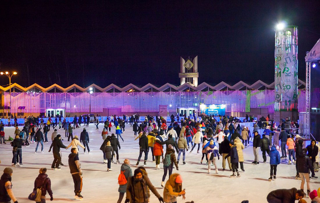 Каток «Лёд» в парке Сокольники. Изображение 1