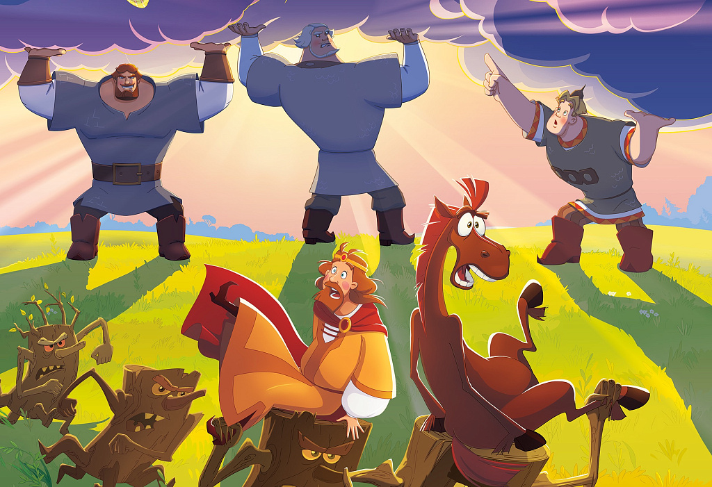 Три богатыря и свет клином. Изображение 1